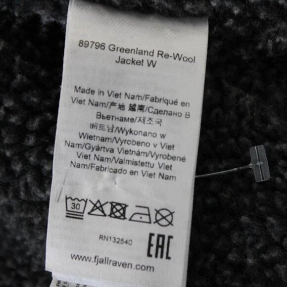 FJALLRAVEN Women's XS Night Sky Original Greenland Re-Wool Jacket Hooded Wool - Picture 7 of 12